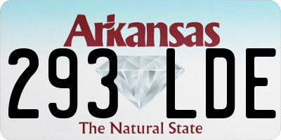 AR license plate 293LDE