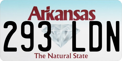 AR license plate 293LDN