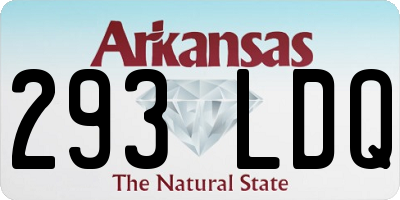 AR license plate 293LDQ