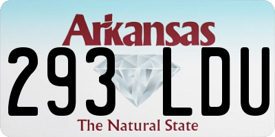 AR license plate 293LDU