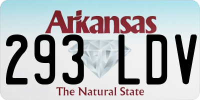 AR license plate 293LDV