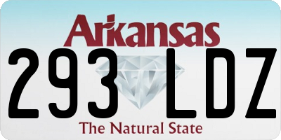 AR license plate 293LDZ