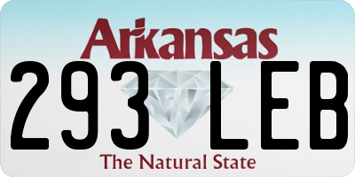 AR license plate 293LEB