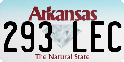 AR license plate 293LEC