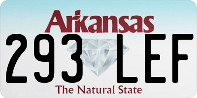 AR license plate 293LEF