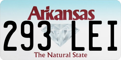 AR license plate 293LEI