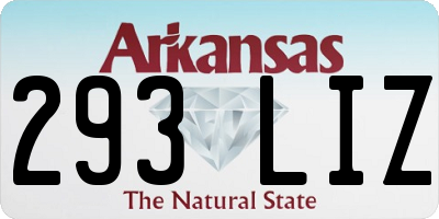 AR license plate 293LIZ