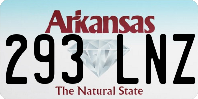 AR license plate 293LNZ