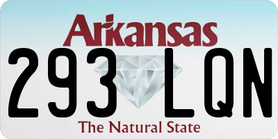 AR license plate 293LQN