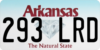 AR license plate 293LRD