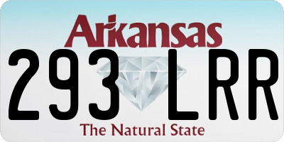 AR license plate 293LRR