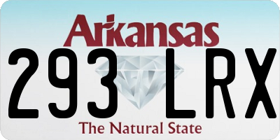 AR license plate 293LRX