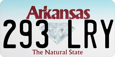 AR license plate 293LRY