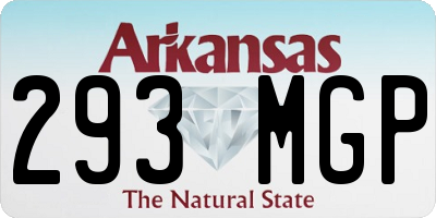 AR license plate 293MGP