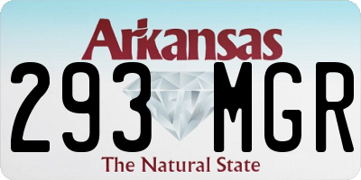 AR license plate 293MGR