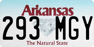 AR license plate 293MGY