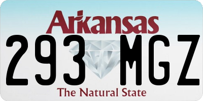 AR license plate 293MGZ