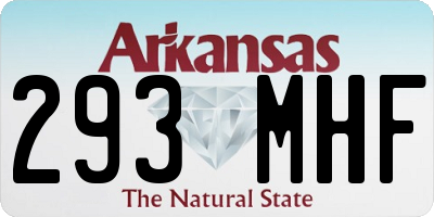AR license plate 293MHF