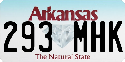 AR license plate 293MHK