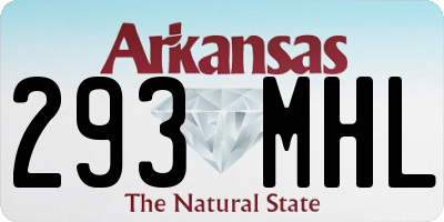 AR license plate 293MHL