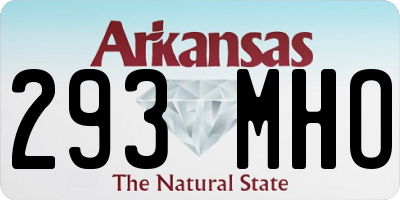 AR license plate 293MHO