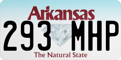 AR license plate 293MHP