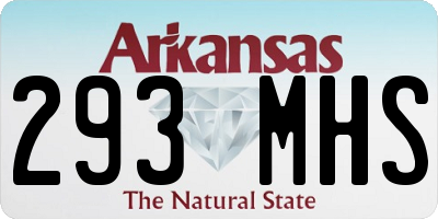 AR license plate 293MHS