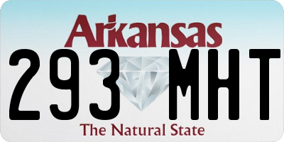 AR license plate 293MHT