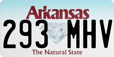 AR license plate 293MHV