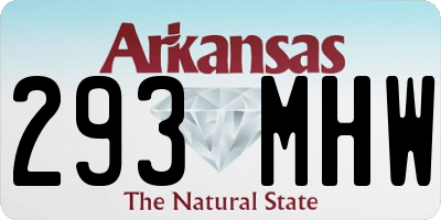 AR license plate 293MHW