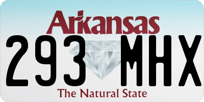 AR license plate 293MHX