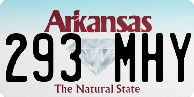 AR license plate 293MHY