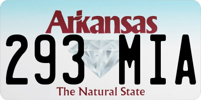 AR license plate 293MIA