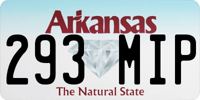 AR license plate 293MIP