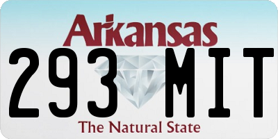 AR license plate 293MIT