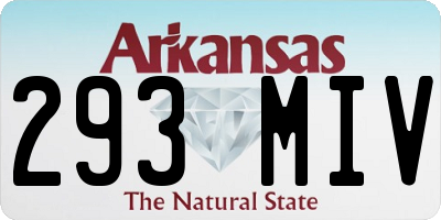 AR license plate 293MIV
