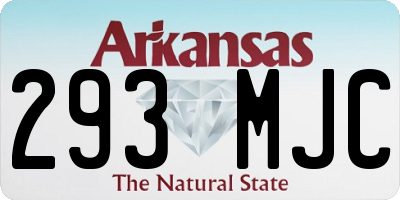 AR license plate 293MJC