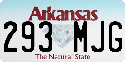 AR license plate 293MJG