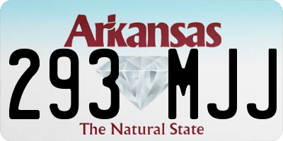 AR license plate 293MJJ