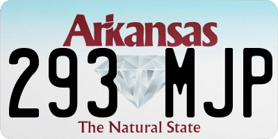AR license plate 293MJP
