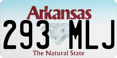 AR license plate 293MLJ
