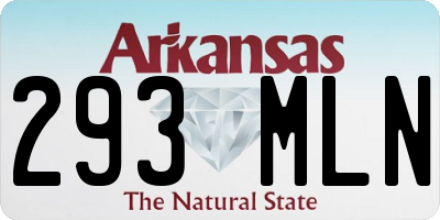 AR license plate 293MLN