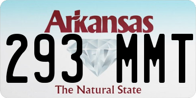 AR license plate 293MMT