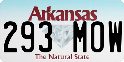 AR license plate 293MOW