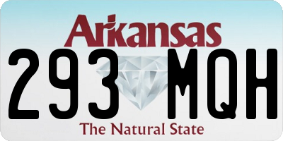 AR license plate 293MQH