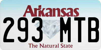 AR license plate 293MTB