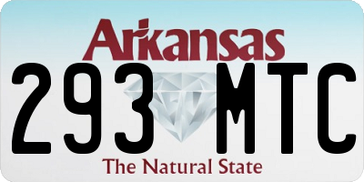 AR license plate 293MTC