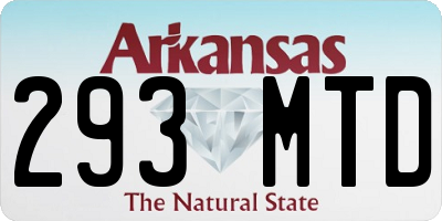 AR license plate 293MTD