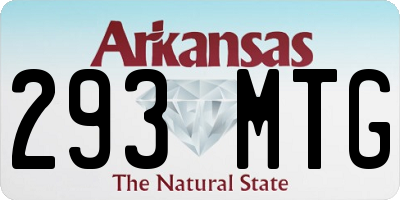 AR license plate 293MTG