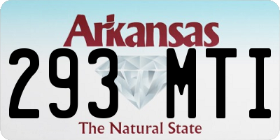 AR license plate 293MTI